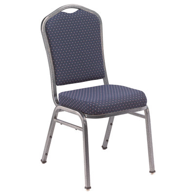 National Public Seating Series 9300 Fabric Silhouette Banquet Stacker with Box Designer Back