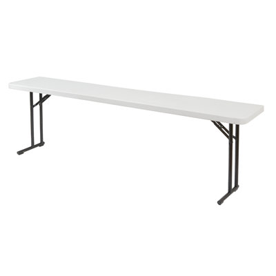National Public Seating 8' Rectangular Narrow  Folding Table