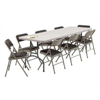 National Public Seating 8' Rectangular Folding Table