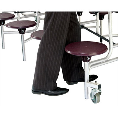 National Public Seating Mobile Cafeteria Stool-Table
