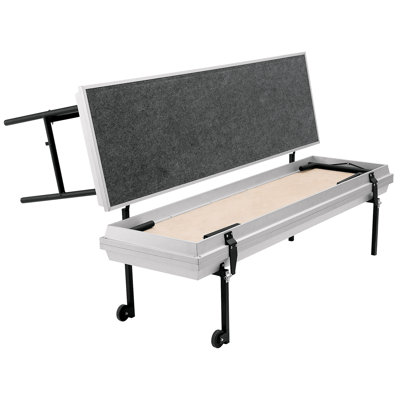 National Public Seating Three-Level Trans-Port Choral Risers and Guard Rails