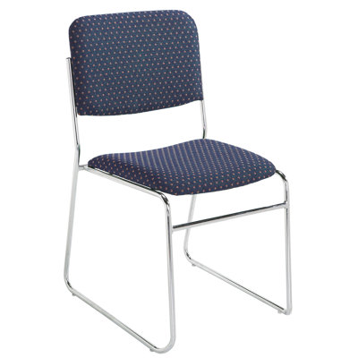 National Public Seating Signature Lightweight Fabric Padded Stack Chair