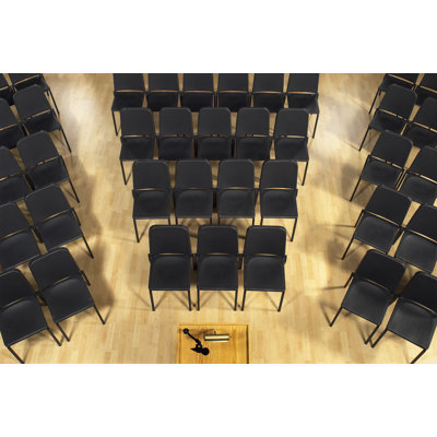 National Public Seating Melody Stack Chair with Tablet Arm