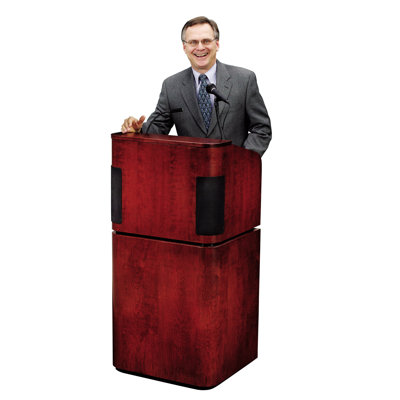 Oklahoma Sound Corporation Veneer Contemporary Table Lectern