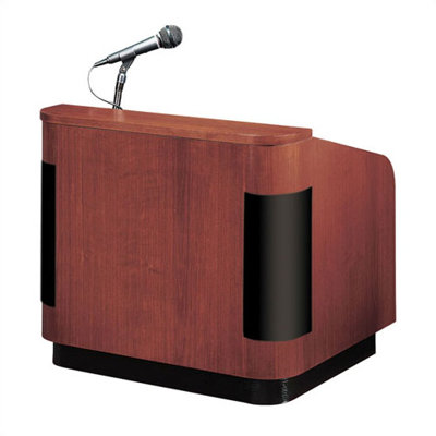 Oklahoma Sound Corporation Veneer Table Top Lectern with Sound