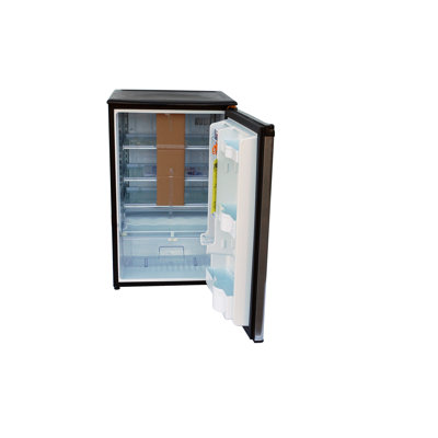 The Outdoor GreatRoom Company Darby Glass Shelf Stainless Steel Refrigerator