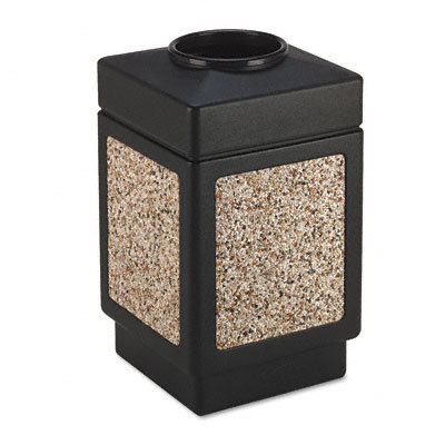 Safco Products Company Canmeleon Series Outdoor Aggregate Panel Open Top Receptacle