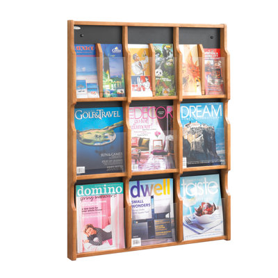 Safco Products Company Expose Adj Magazine/Pamphlet 9-Pocket Display