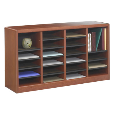 Safco Products Company E-Z Store Wood 23" Literature Organizer