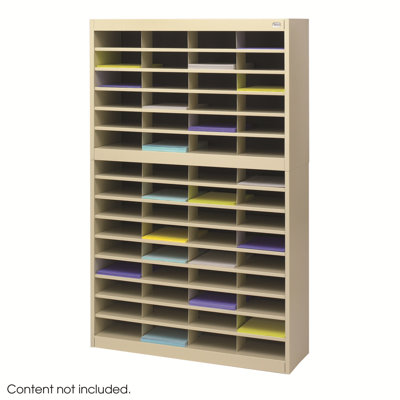 Safco Products Company Steel Literature Organizer with 60 Letter-Size Compartments
