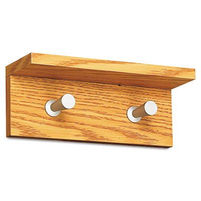 Safco Products Company Contempo Wood Wall Rack with 2 Hooks