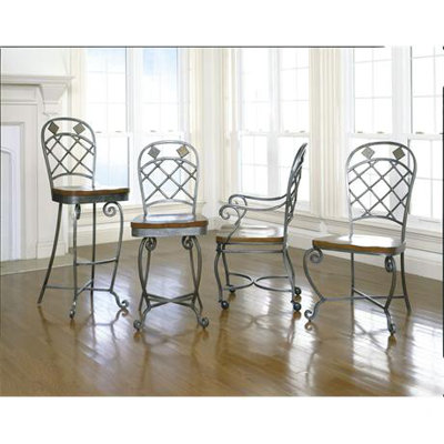 Riverside Furniture Harmony 3 Piece Pub Table and Barstool Set