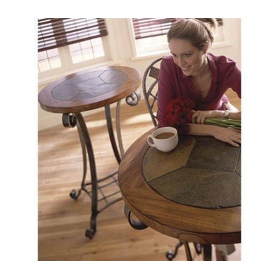 Riverside Furniture Harmony 3 Piece Pub Table and Barstool Set