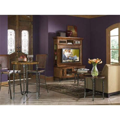 Riverside Furniture Medley 3 Piece Marble Top Pub Table Set in Camden
