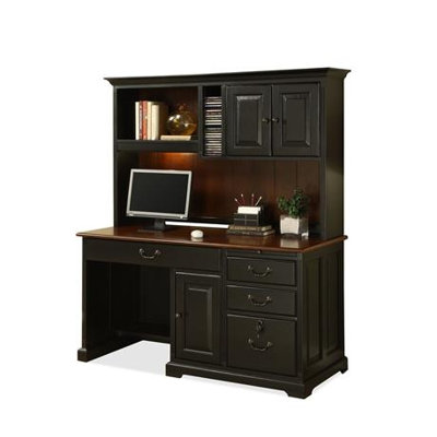 Riverside Furniture Bridgeport Computer Desk with Hutch