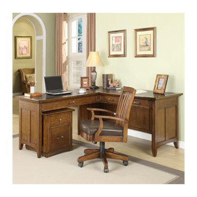 Riverside Furniture Oakton Village Mid-Back Leather Office Chair