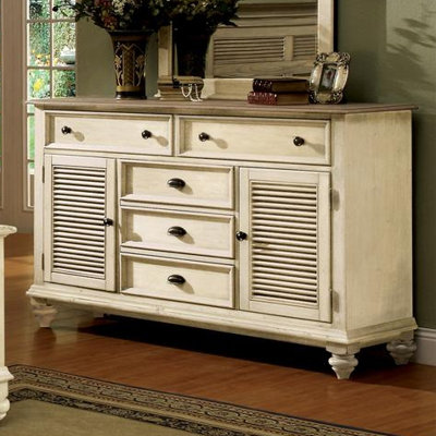 Click To Image : Coventry Two Tone Shutter Door Combo Dresser by Riverside Furniture Now