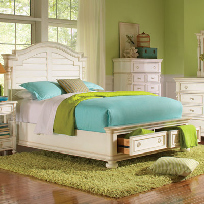 Placid Cove Low Storage Panel Bed by Riverside Furniture -image