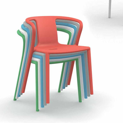 Magis Air Stacking Dining Arm Chairs (Set of 4)