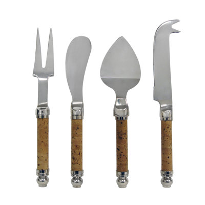 types of Knives Cheese (Set Cork Vinotemp with knives Epicureanist  Handle cheese 4)