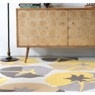 DwellStudio Big Floral Citrine Rug