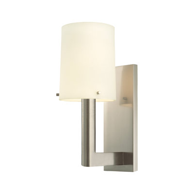 Sonneman Calmo Retta One Light Wall Sconce in Polished Nickel