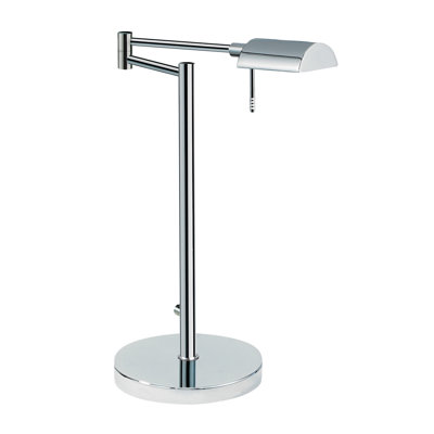 Sonneman D Lite One Light Table Lamp in Polished Chrome