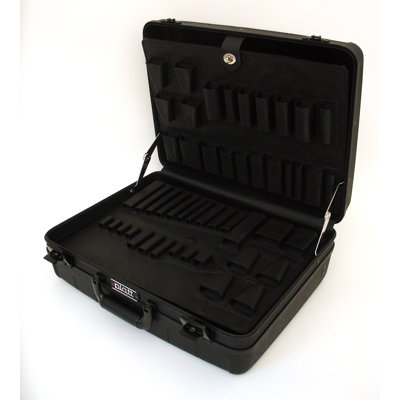 Platt Deluxe Polypropylene Tool Case in Black: 15.5 x 18.25 x 7.25
