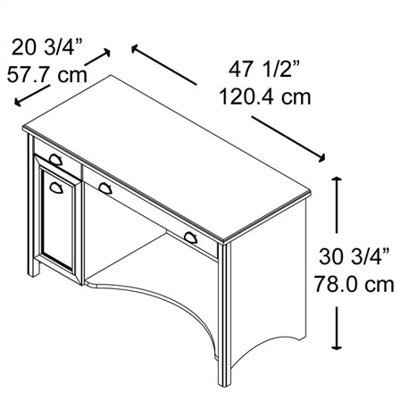 Bush Industries Stanford Computer Desk with Keyboard Shelf