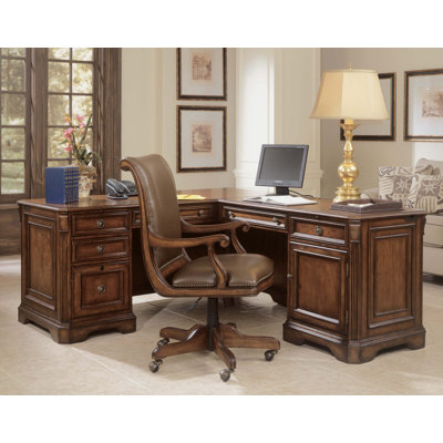 Hooker Furniture High-Back Swivel Office Chair with Arms