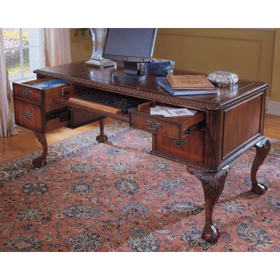 Hooker Furniture Bedford Row 60" W Ball / Claw Writing Desk Set