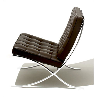Knoll &reg; Barcelona&reg; Lounge Chair and Optional Stool