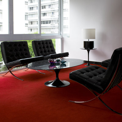 Knoll &reg; Barcelona&reg; Lounge Chair and Optional Stool