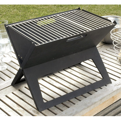 Fire Sense HotSpot Notebook Portable Charcoal Grill