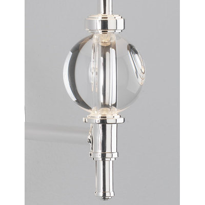 Robert Abbey Muses Calliope Wall Sconce in Lead Crystal