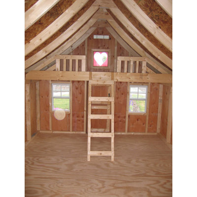 Little Cottage Company Gingerbread Playhouse Kit with Floor