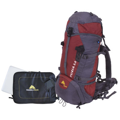 Guerrilla Packs Furia 2.0 Hiking Travel Backpack with Detachable Laptop Sleeve