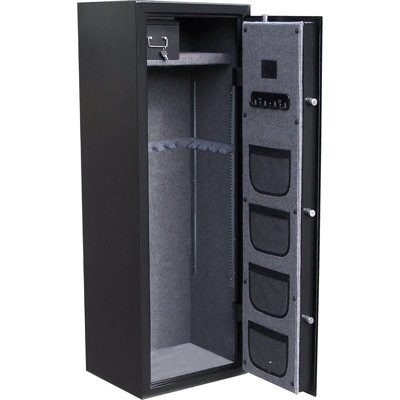 Honeywell Executive/ Long Gun Safe in Brushed Aluminum