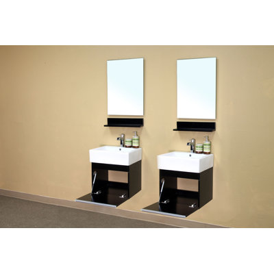 Bellaterra Home Mason Bathroom Mirror in Espresso