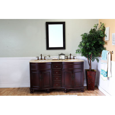 Bellaterra Home Barrington 62" Double Vanity Set