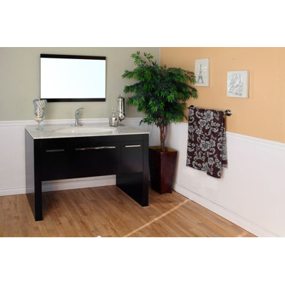 Bellaterra Home Coleman Mirror in Dark Walnut