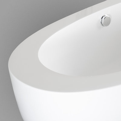 Wyndham Collection UVA 71" x 35" Soaking Bathtub