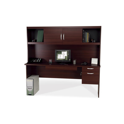 Bestar In Space Credenza with Hutch
