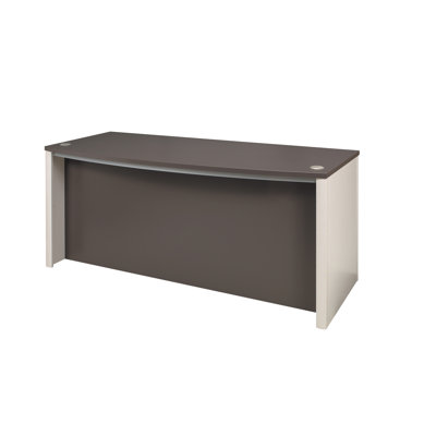 Bestar Connexion Contemporary Executive Desk Kit with Assembled Pedestals