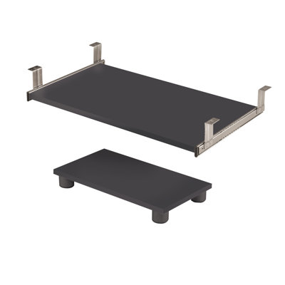 Bestar Prestige Laminate Credenza and Optional Hutch Kit