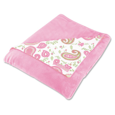Trend Lab Paisley Reversible Velour Baby Blanket