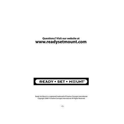Ready Set Mount Swivel LCD Wall Mount for 13" to 37" Screens in Hi-Gloss Black