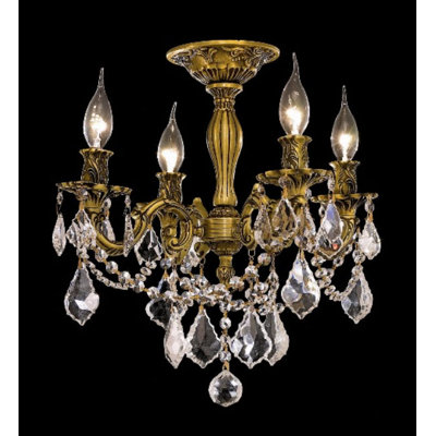 Elegant Lighting Rosalia 19" 4 Light Chandelier