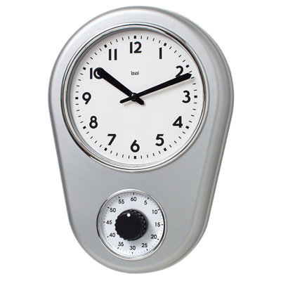 Bai Design Kitchen Timer Retro Modern Wall Clock