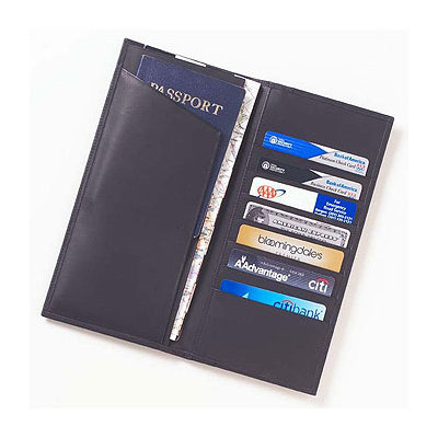 Clava Leather Faux Leather Travel Document and Ticket Holder